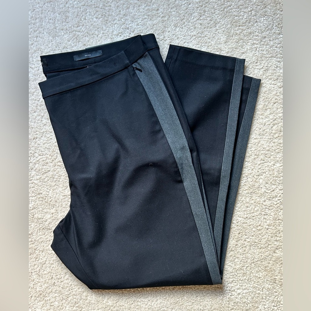 NWT Banana Republic Devon bi-stretch tuxedo- stripe pants